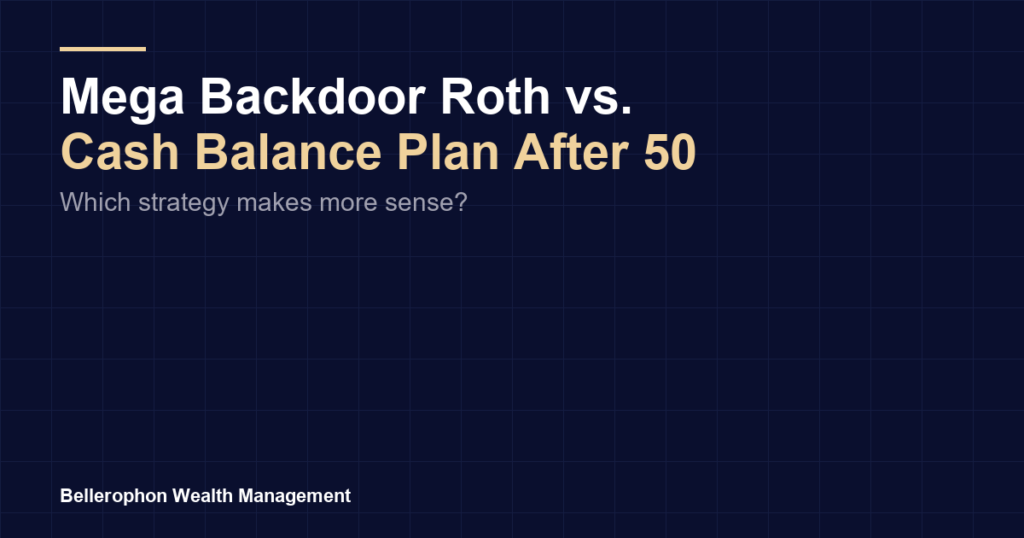 mega backdoor roth vs cash balance plan