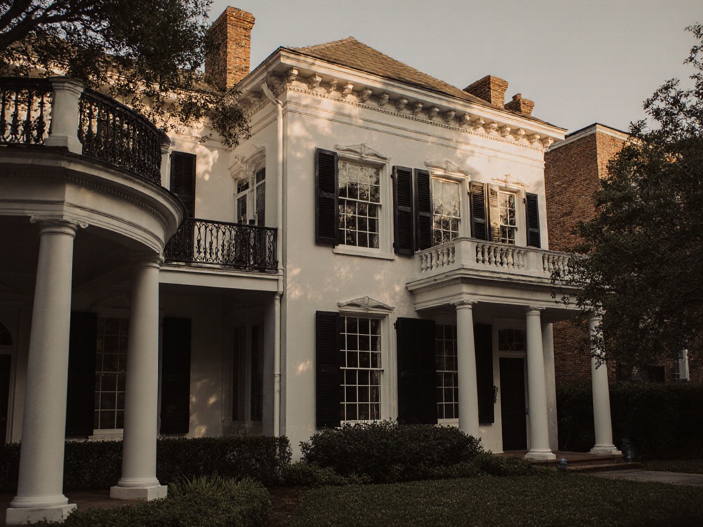 Elegant historic Charleston single house with piazza and garden